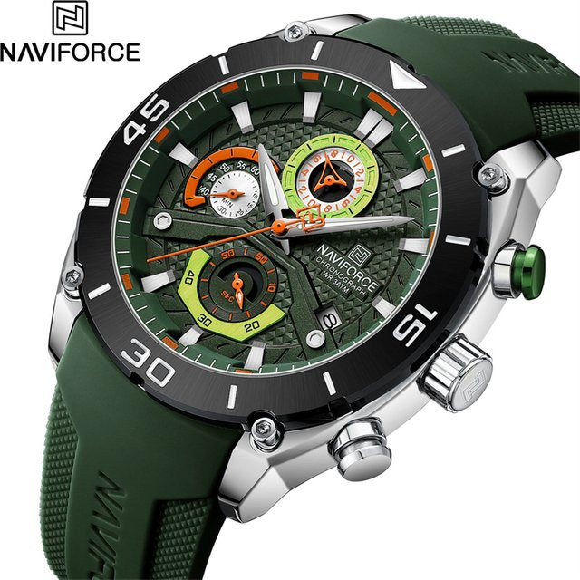 NAVIFORCE Chronograph, Quarz-Armbanduhr, Edelstahl, Herren - Bild 1