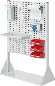 Kappes RasterPlan Stellwand Gr.4 einseitig aus Stahl in Grau und Weiß, H x B x T: 145 x 100 x 43 cm - Bild 1