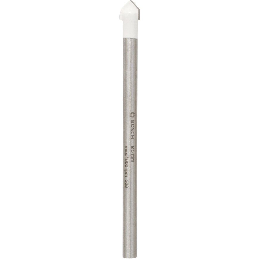 Bosch Fliesenbohrer CYL-9 Ceramic mit Carbide-Spitze, Durchmesser: 5 mm, Länge: 70 mm, Farbe: Silber/Weiß - Bild 2