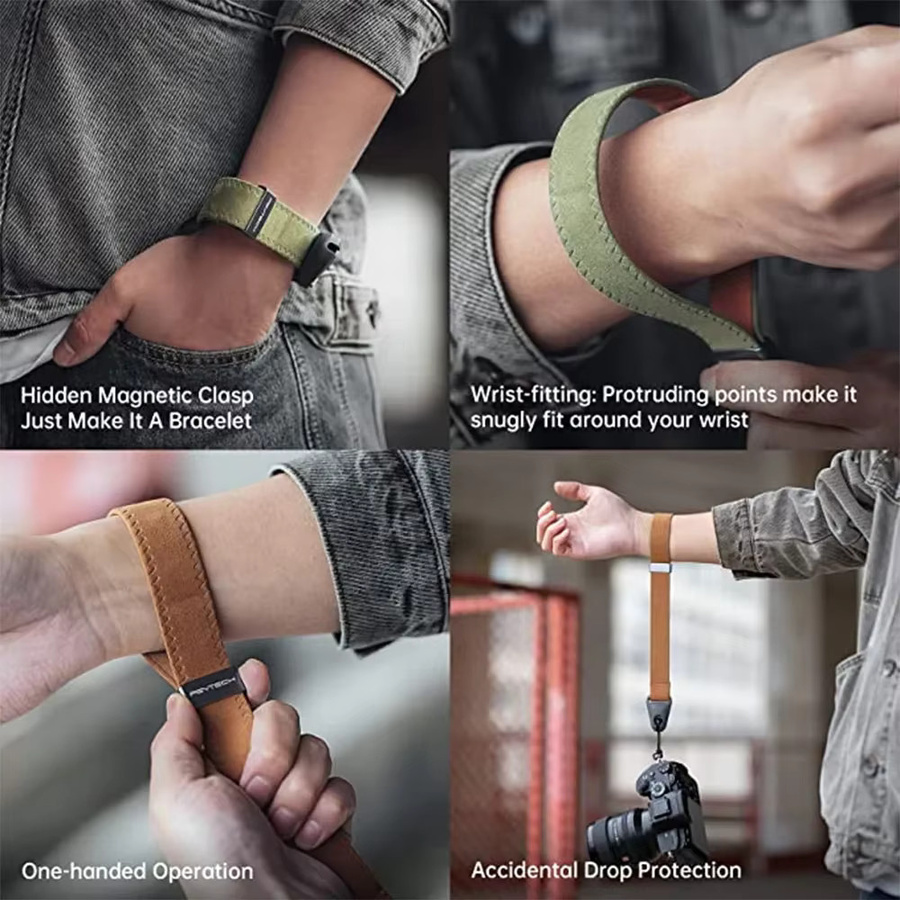 PGYTECH Action-Kamera-Hand- und Handschlaufe in Braun und Multicolour, kompatibel mit DJI OSMO Pocket 2, OSMO Pocket Gimbal und GoPro Action-Kameras - Bild 2