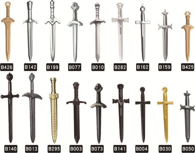 LEGO Ritter, Mittelalterliches europäisches Militärschwert-Set, Set / Bundle - Bild 1