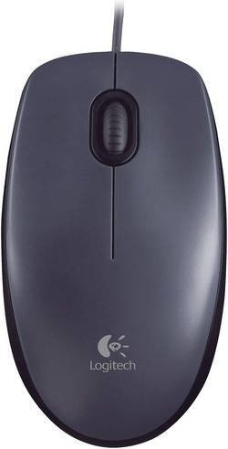 Logitech M90 Optische USB-A Maus mit 1000 dpi in Schwarz oder Grau - Bild 2