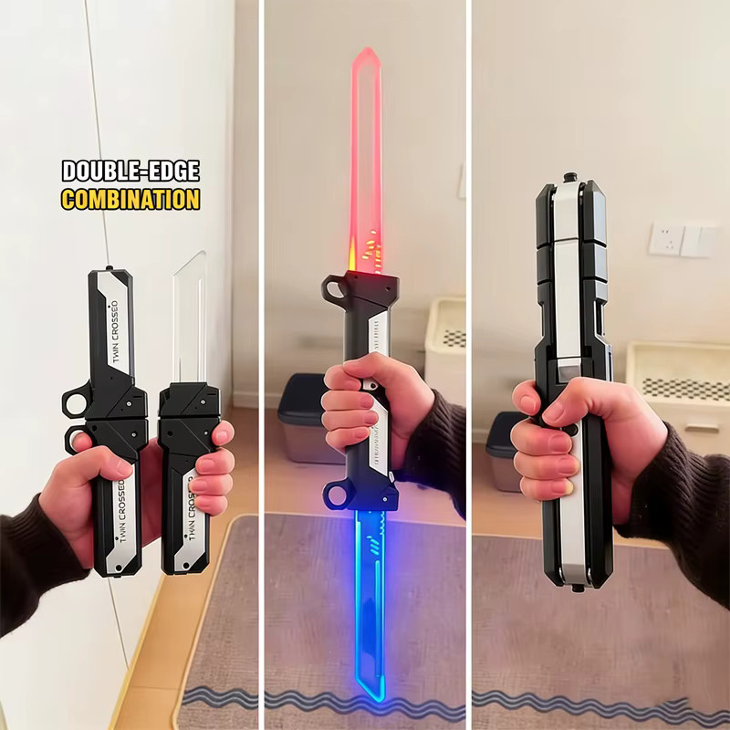 CONUSEA Lichtschwert-Spielzeug AXE Leuchtstab, 2-in-1 Schwert-Spielzeug, Fantasy, Kunststoff, Bunt / Mehrfarbig - Bild 5