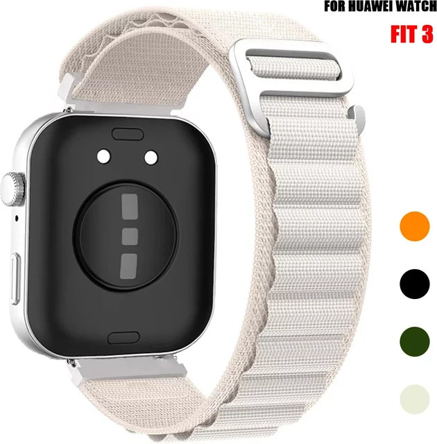 Alpine Loop Uhrenarmband Nylon, Weiß, Unisex - Bild 1