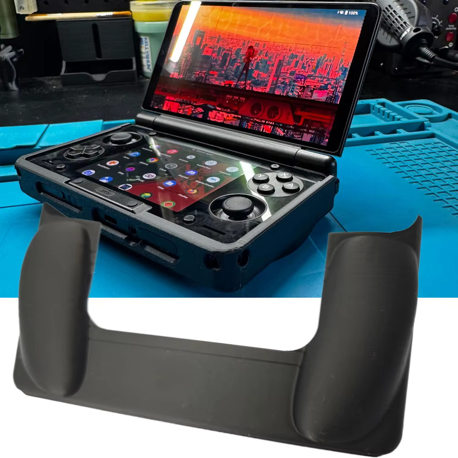 Ergonomisches 3D-gedrucktes Konsolenzubehör für AYN THOR Griff in Schwarz - Bild 2