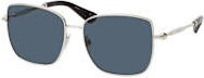 Burberry BE 3158 Sonnenbrille, Vollrand, Quadratisch, Metall, Silber, Grau, Damen - Bild 1