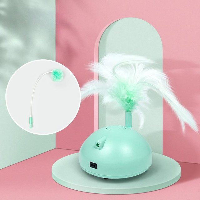 Katzenspielzeug mit intelligentem Sensor, mechanische Maus, Angelrute, Feder, Katzen-Teasing-Stick, automatischer Katzen-Teasing-Ball - Bild 1