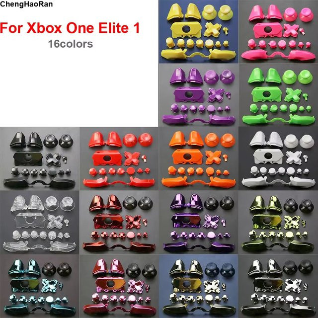 ChengHaoRan Ersatzteil-Set für Xbox One Elite 1 Controller in Rot mit Bumpers, Triggern, Tasten und D-Pad - Bild 1