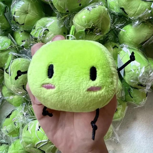 Stardew Valley Junimos Cosplay Schlüsselanhänger, Grün, Plüsch, Zubehör - Bild 1