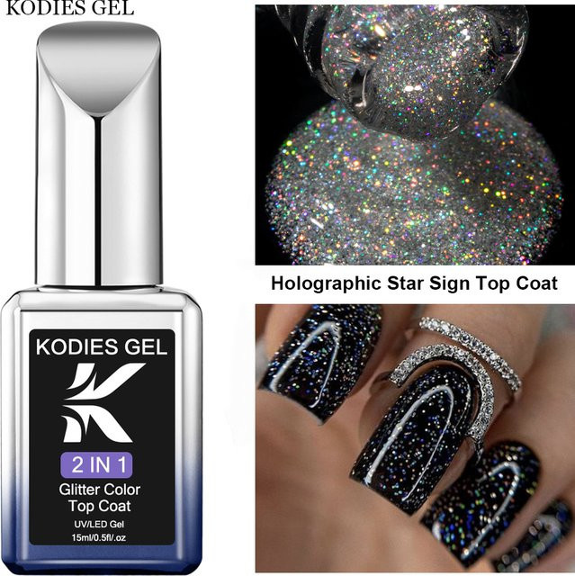 Kodies Nagellack, Silber, Matt - Bild 1