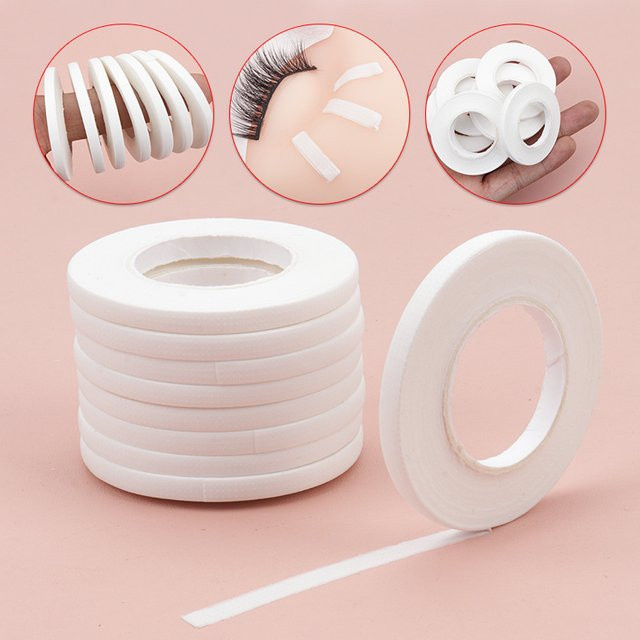 myaokue-up Wimpernverlängerungsband, 4 mm Breite, Weiss, 10 Stück - Bild 1