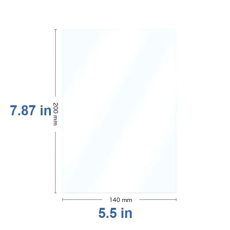 5er-Set Anycubic FEP-Film für Anycubic Photon S und Elegoo Mars, 0,15 mm Dicke, transparent, B: 20,0 cm x T: 14,0 cm - Bild 1