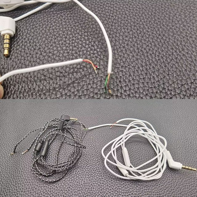 Ersatzkabel mit Mikrofon für KOSS PP Portable Portapro Porta-Pro KSC75 KSC35 Headset DIY Reparaturset in Schwarz oder Weiß - Bild 1