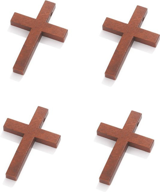 Aiovlo Holzkreuz-Anhänger, Holz, Unisex - Bild 1