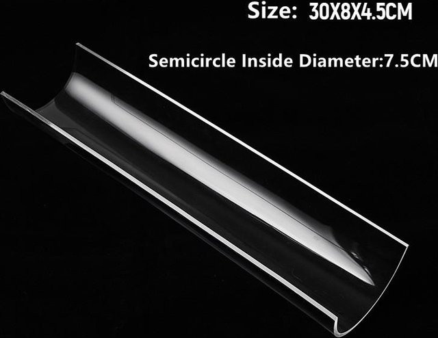 SEEQS Kuchenrolle Halter aus Acryl in Transparent, U-förmige Backform für Gebäck und Kuchen, Durchmesser: 30 cm - Bild 1