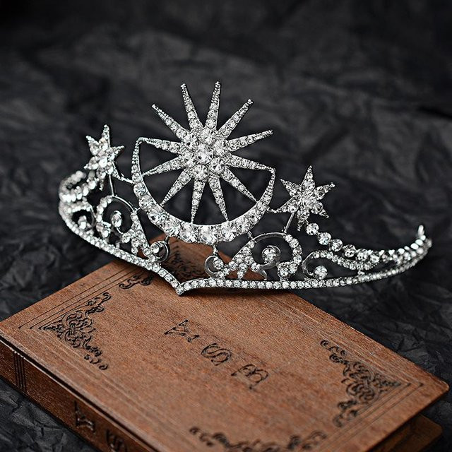 Wucifang Jewelry Diadem, Silber, Kristall, Damen, Hochzeit - Bild 1