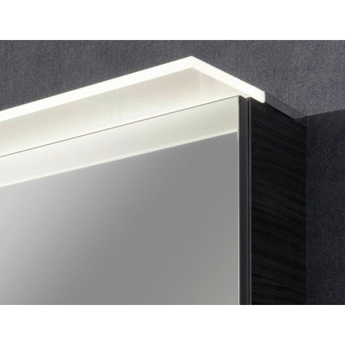 Fackelmann Spiegelschrank b.perfekt mit LED-Beleuchtung und Softclose-Türen, Grau/Braun, B/H/T: 60 x 69 x 23,1 cm - Bild 2