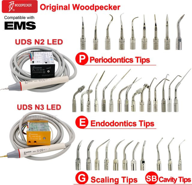 Specht Dental Ultraschall Scaler Piezo für Zahnskalierung und Endodontie in Silber - Bild 1