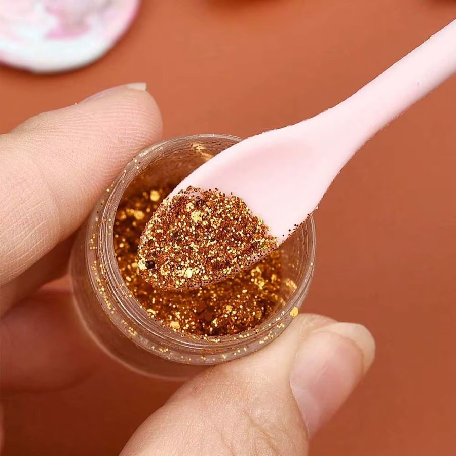 Multifunktionaler Doppel-Kopf Silikon Schaber und Reinigungslöffel in Pink für DIY Epoxy Harz und Dekoration - Bild 3