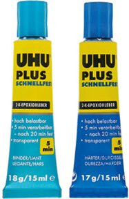 UHU Plus Schnellfest 2-Komponenten-Epoxidkleber Transparent 35 g - Bild 3