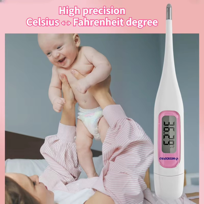 Hartkopf Digitalthermometer für Achsel- und Mundbereich in Weiß zur Ovulationserkennung, wasserdicht, Celsius/Fahrenheit - Bild 2