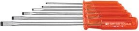PB Swiss Tools Norm-Schraubendreher-Satz mit Kunststoffheft, 5-teilig, Schwarz-Orange-Transparent - Bild 1