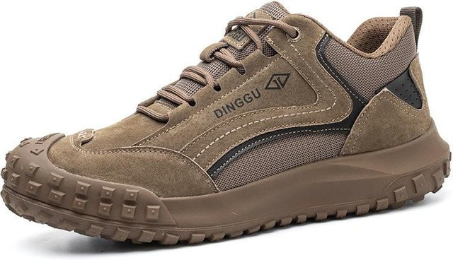 Avant-garde Sicherheitsschuhe aus Leder in Beige oder Braun, Stahlkappe mit Anti-Smashing und Anti-Piercing Schutz, feuerfest und hitzebeständig, Größe 46 - Bild 1