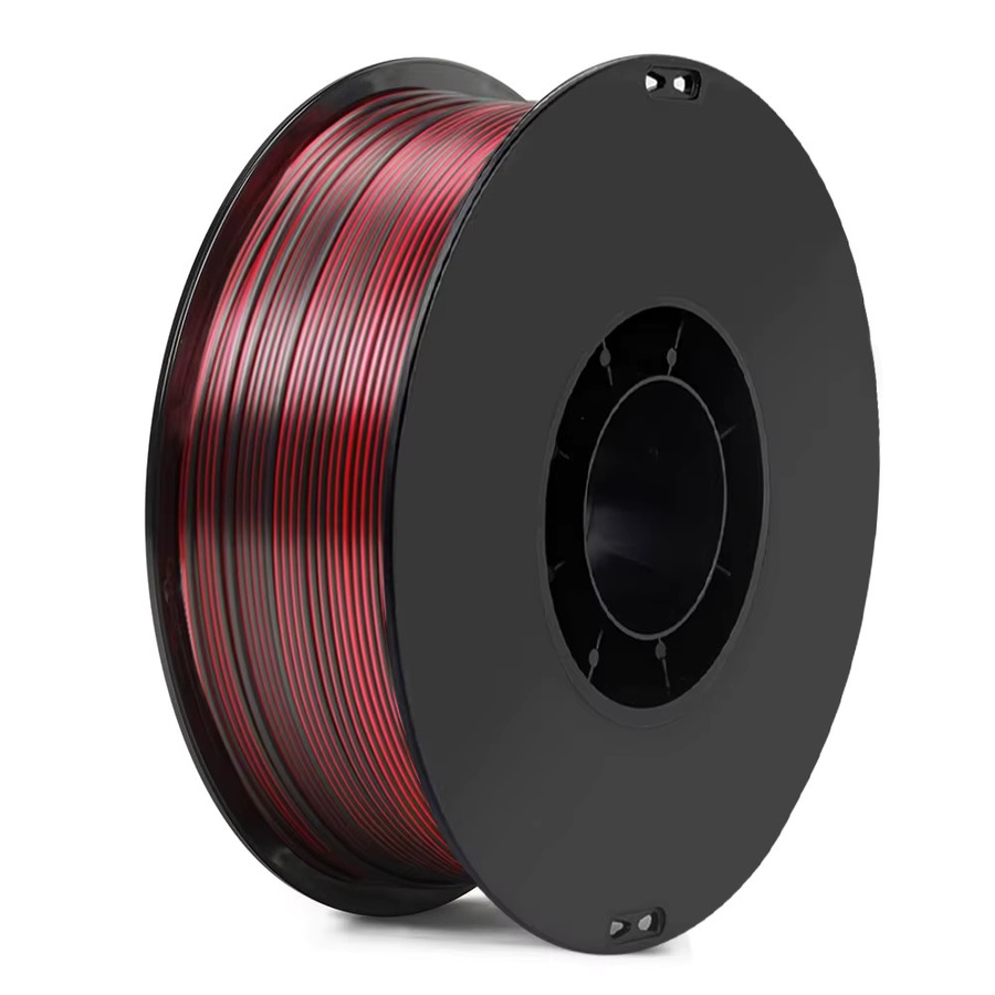 EasyThreed PLA Filament Seide Zweifarbig Schwarz Rot 1,75mm für FDM 3D-Drucker - Bild 3