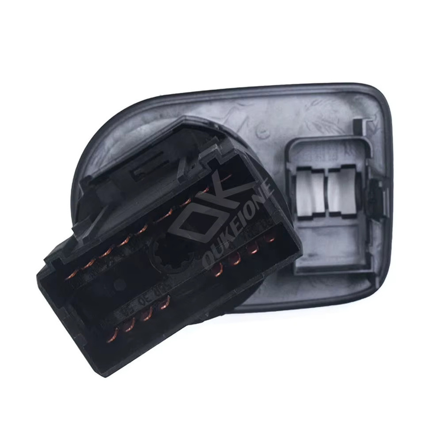 Oukeione Scheinwerfer-Nebelscheinwerfer-Steuerschalter mit automatischer Taste für Seat Ibiza, Schwarz, 6J1941531AR - Bild 2