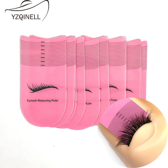 YZQINELL Wimpernlängenmesslineal, 20 Stück, Unisex - Bild 1