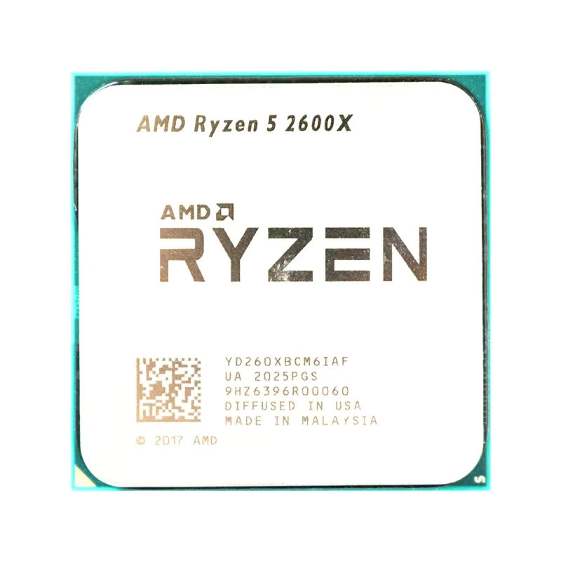 AMD Ryzen 5 R5 2600X CPU-Prozessor LGA AM4 mit 3,6 GHz, 6 Kernen und 12 Threads, 95W - Bild 2
