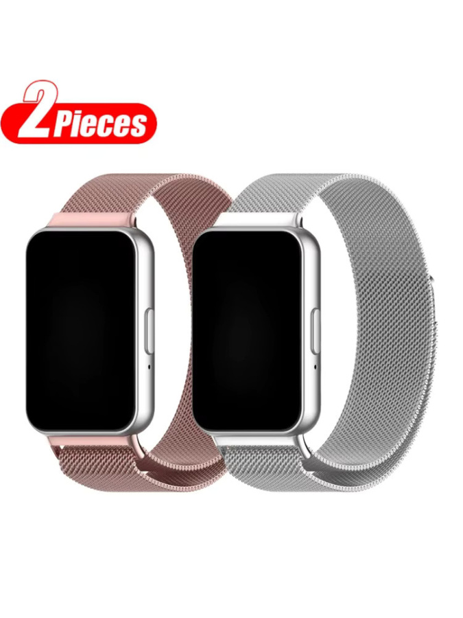 TINUORA Uhrenarmband Edelstahl, Roségold, Unisex, Samsung Galaxy Fit 3 - Bild 3