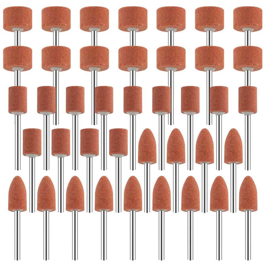 Dremel 42-teiliges Schleifstein-Set mit 1/8-Zoll-Schaft zum Schleifen, Polieren und Entgraten in Braun - Bild 1