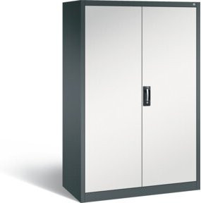 C+P Werkzeugschrank Acurado mit Flügeltüren, Korpus Anthrazitgrau und Front Lichtgrau, H x B x T: 195 x 120 x 60 cm - Bild 1