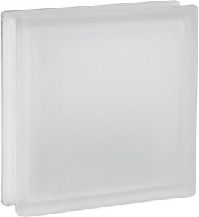 Fuchs Design Glasbaustein in Weiss mit Satin-Finish, B/H: 19,0 x 19,0 cm - Bild 1