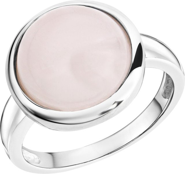 Zeeme Gemstones Ring, 925 Silber, rhodiniert, Rosenquarz, Damen - Bild 1