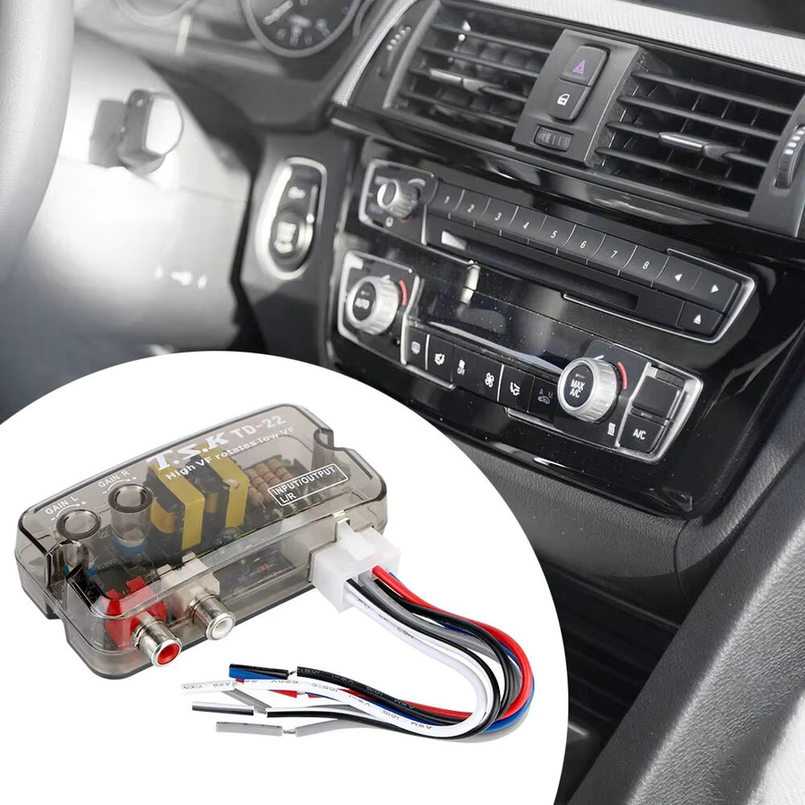 Universal RCA Line Level Converter Adapter für Auto Car Audio 12V - Bild 4