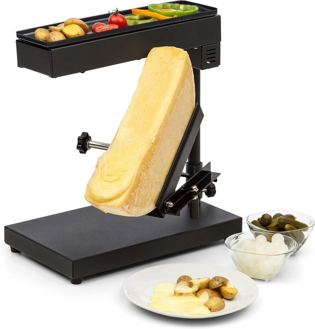 Klarstein Appenzell Peak Raclette-Grill mit 1000W Leistung, Thermostatschalter und Antihaftbeschichtung in Schwarz - Bild 1