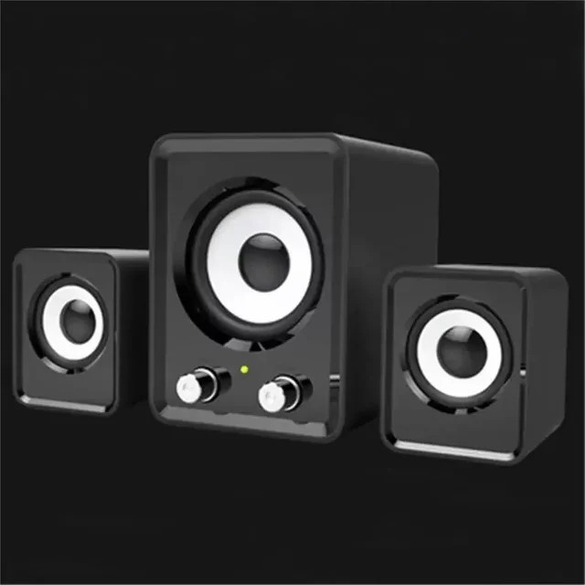 Ninth World 3-in-1 Stereo Vollbereichslautsprecher mit Bluetooth und kabelgebundener Verbindung, Schwarz - Bild 1