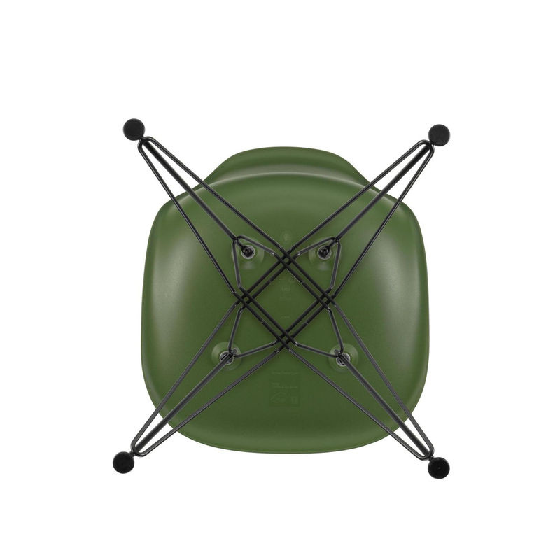 Vitra DSR Eames Plastic Side Chair aus Polypropylen in Grün matt - Bild 2