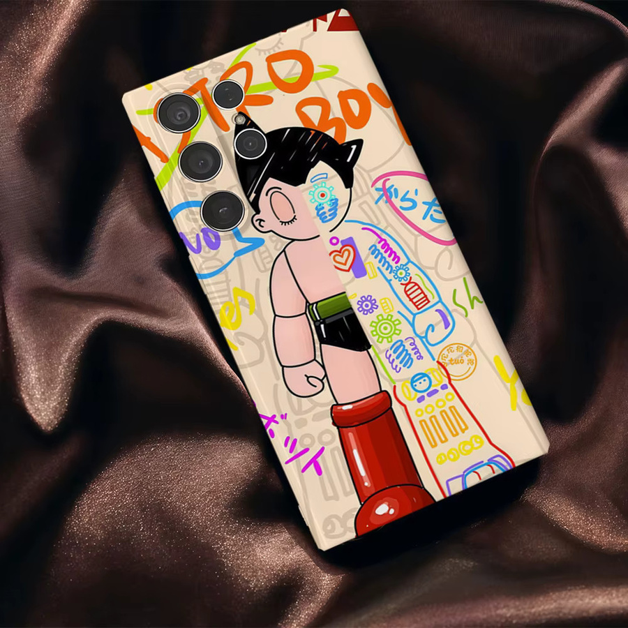 A-Astro Boy Graffiti Handyhülle für Samsung Galaxy S25 S24 S23 Ultra Plus A35 A55 in Multicolour mit Glossy HD Hard Cover Schutz - Bild 5