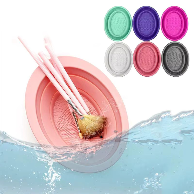 KuZHEN Make-up-Pinsel-Reinigungsschale, Silikon, pink - Bild 3