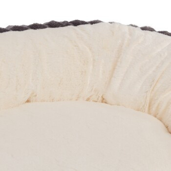 Wallace & Jones Hundebett Cameron M aus Textil in Anthrazit und Beige mit rutschfester Unterseite - Bild 2