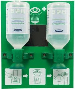 GRAMM medical Actiomedic Eye Care Augenspülstation Double I Wandmontage Grün B/T/H: 35,0 x 27,0 x 10,0 cm - Bild 1