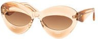 MESSYWEEKEND BUBBLE CHBR Sonnenbrille, Cat Eye, Unisex, Kunststoff, beige, brown - Bild 1