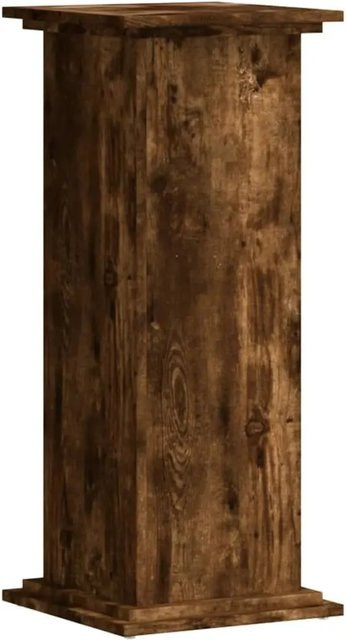 vidaXL Pflanzenständer aus Holzwerkstoff in Geräucherte Eiche, B/T/H: 33 x 33 x 80 cm - Bild 1