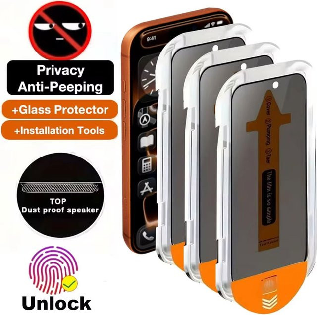 Samsung Galaxy S25 Ultra S25 Plus S25 Privacy Screen Protector aus gehärtetem Glas, Anti-Spy Schutzfolie, transparent - Bild 1
