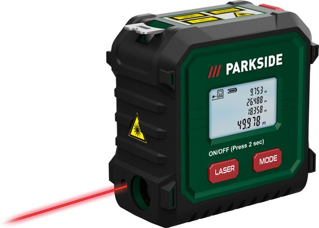 PARKSIDE Massband PLMB C3 mit Laserentfernungsmesser in Grün - Bild 1