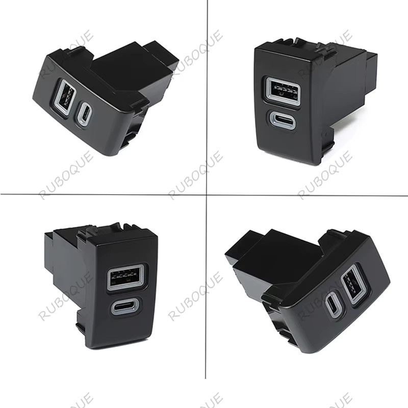TRMODS USB-C PD Autoladegerät 12V 30W Typ C Power Adapter für Volkswagen Käfer in Schwarz - Bild 4