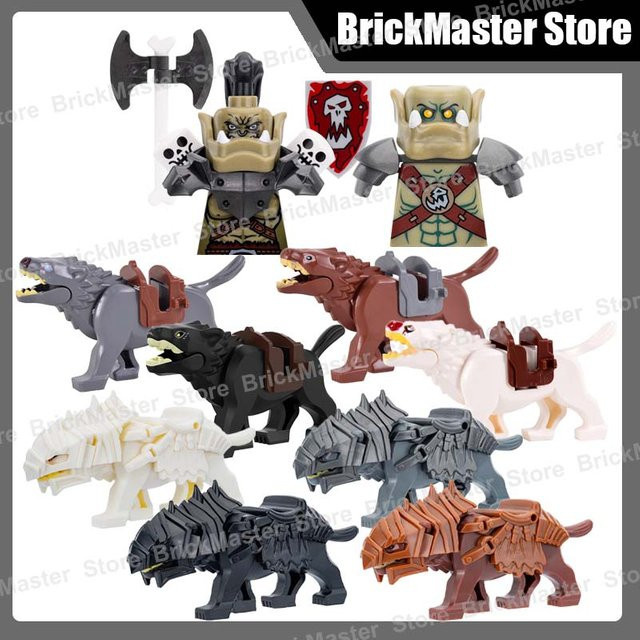 BRICKPANDA Mittelalterliche Militär-Ork-Soldat-Figur, Bausteine, Fantasy - Bild 1